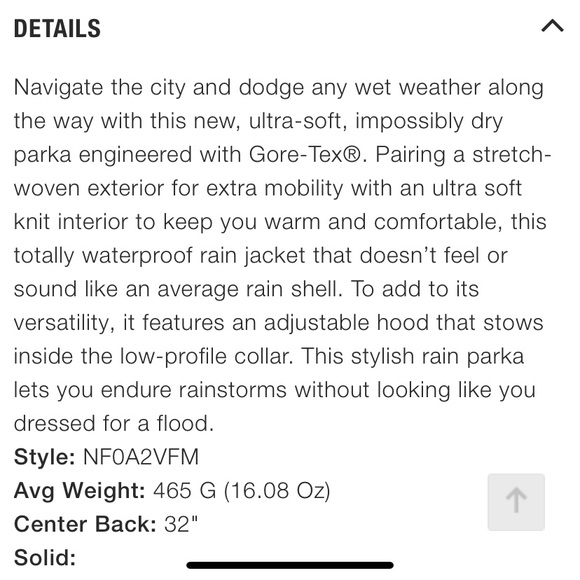 The North Face Apex Flex Wind/Waterproof Parka - Picture 10 of 12